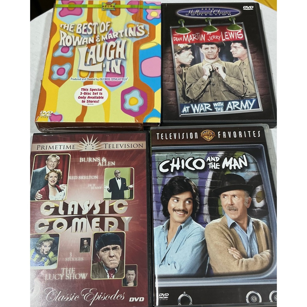 Classic Comedy DVD Lot Laugh-In Chico and the Man Dean Martin 4 Sets